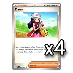 4x Dawn - 087/094 - ME02: Phantasmal Flames Pokemon Playset x4 - Image 1