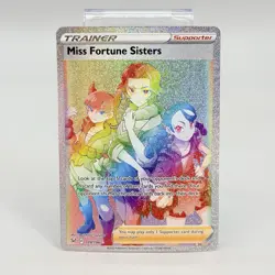 Miss Fortune Sisters 209/196 Full Art Rainbow Rare Pokemon TCG Lost Origin NM - Image 1