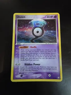 Pokemon TCG Unown G Unseen Forces G/28 Holo Rare Pokemon - Image 1