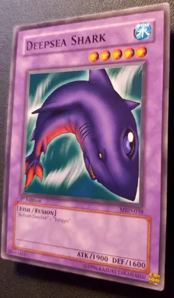 Yu-Gi-Oh! Deepsea Shark - Metal Raiders - Vintage NM NEVER PLAYED 2002 - Image 3