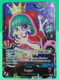 One Piece TCG - Sugar OP10-003 (Parallel) - Alternate Art Leader - Royal Blood - Image 1