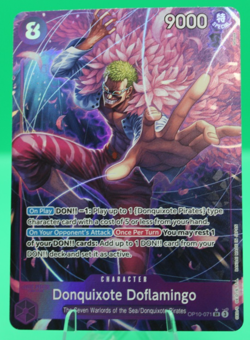 One Piece TCG English OP10-071 Donquixote Doflamingo Alt Art SR - Mint Condition - Image 1