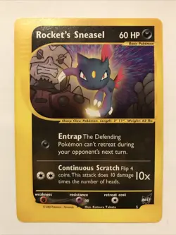 Pokemon TCG Best of Promos Rocket’s Sneasel # 5 Promo Card - Image 1