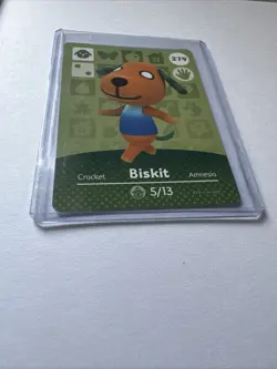 #279 Biskit AUTHENTIC Nintendo Animal Crossing Amiibo NFC Card Series 3 - Image 3