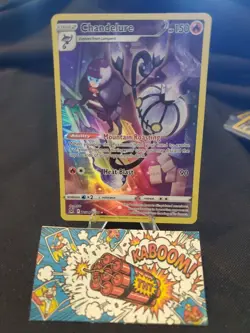 Pokemon TCG Chandelure TG04/TG30 Swsh11: Lost Origin Trainer Gallery Holo Card - Image 1
