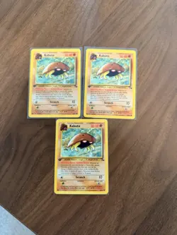 Pokemon TCG Kabuto Fossil Card 50/62 Regular Common 1st Edition - Image 1