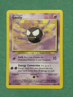 Gengar Pokemon Card TCG 5/62 Fossil Set Holo Rare 1999 WOTC 80 HP Gastly Haunter - Image 4