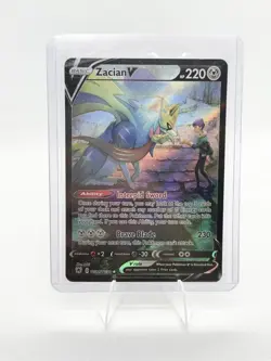 Pokemon TCG Astral Radiance Zacian v Trainer Gallery Holo Card TG21/TG30 NM - Image 1