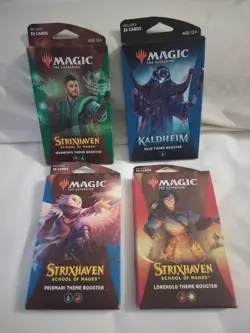 Magic The Gathering Cards Strixhaven Theme Booster 4 Packages. 35 Per Pack - Image 1
