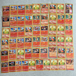 Pokemon 55 Card Lot ALL Charmander / Charmander Evolutions with 7 Base Set cards - Image 1