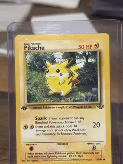 1st Edition Pikachu 60/64 Jungle Set WOTC Pokemon Card NM-/LP+ Vintage - Image 2