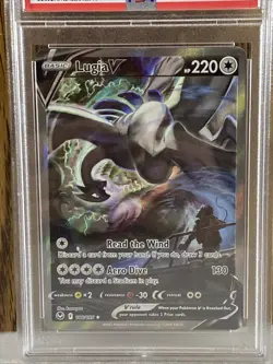 2022 Pokemon SWSH EX-MT FA/Lugia V Silver Tempest Graded Card. - Image 2