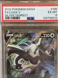 2022 Pokemon SWSH EX-MT FA/Lugia V Silver Tempest Graded Card. - Image 4