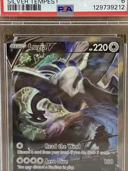 2022 Pokemon SWSH EX-MT FA/Lugia V Silver Tempest Graded Card. - Image 5