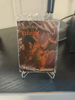 Sealed Charizard Mint Holo Pokemon Stadium Tip Shiny Danone Pokemon Card #06 - Image 1