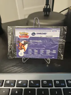 Sealed Charizard Mint Holo Pokemon Stadium Tip Shiny Danone Pokemon Card #06 - Image 3