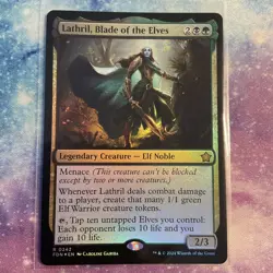 Lathril, Blade of the Elves (FOIL) x1 - MTG Foundations FDN #242 - Image 1