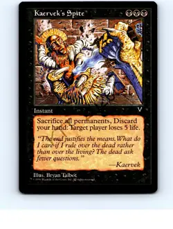 Kaervek's Spite # Rare Visions MTG NP NM/NM+ - Image 1