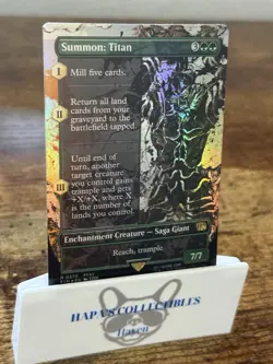 Foil Borderless SUMMON: TITAN Rare R 0373 FIN EN MTG Magic FINAL FANTASY - 2025 - Image 2