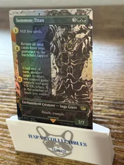 Foil Borderless SUMMON: TITAN Rare R 0373 FIN EN MTG Magic FINAL FANTASY - 2025 - Image 3