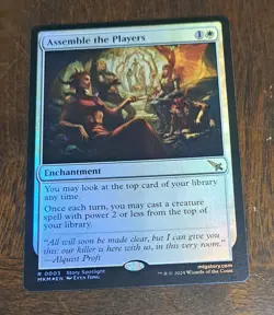 MTG Assemble the Players Foil - Murders At Karlov Manor - 0003 Rare Enchantment - Image 1