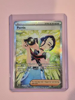 Pokemon Perrin 220/167 Trainer Supporter Full Art Holo Twilight Masquerade SIR - Image 1