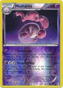 Pokemon - Musharna - 69/149 - Rare - Reverse Holo - BW - Boundaries Crossed - NM - Image 1