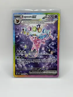 Pokemon TCG Espeon EX Prismatic Evolutions Special Illustration Rare 155/131 - Image 1