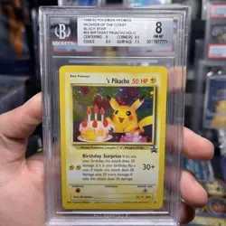 1999 Pokemon Promos ______'s Pikachu 24/53 Wotc Promo Holo BGS NM-MT 8 - Image 1