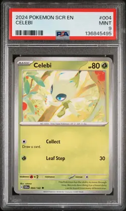 2024 POKEMON SCR EN-STELLAR CROWN #004 CELEBI PSA 9 - Image 1