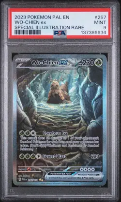 2023 POKEMON PAL EN-PALDEA EVOLVED SPECIAL ILLUSTRATION RARE WO-CHIEN EX PSA 9 - Image 1