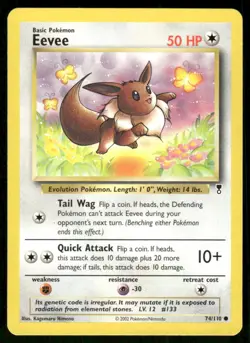 Pokemon Tcg Eevee #74 Pokemon Legendary Collection LP - Image 1