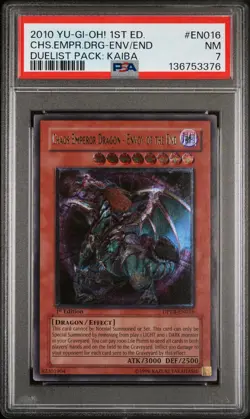 2010 YU-GI-OH! DUELIST PACK: KAIBA CHAOS EMPEROR DRAGON - ENVOY OF THE END PSA 7 - Image 1