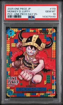 2025 ONE PIECE JPN PREMIUM COLLECTION ONE PIECE DAY'25 MONKEY D. LUFFY PSA 10 - Image 1