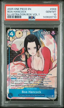2025 ONE PIECE PROMOS ILLUSTRATION BOX VOL.1 #004 BOA HANCOCK PSA 10 - Image 1