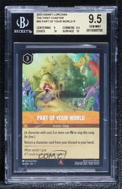 2023 Disney Lorcana - The First Chapter 1 Part of Your World BGS 9.5 GEM MINT - Image 1