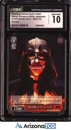 WeissSchwarz 2024 Swelling Hatred Darth Vader SE47-22 StarWars Japanese CGC 10 - Image 1