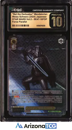 Weiss Schwarz Bet The Darksaber SE47-18FOP Star Wars Vol.2 BLACK LABEL CGC 10 - Image 1