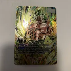 Dragon Ball Fusion World Card Game Broly BR SCR Foil FB06-120 Card - Image 1
