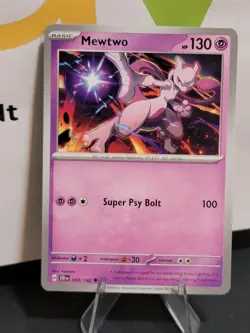 Mewtwo 059/142 Stellar Crown Pokemon Card NM - Image 1