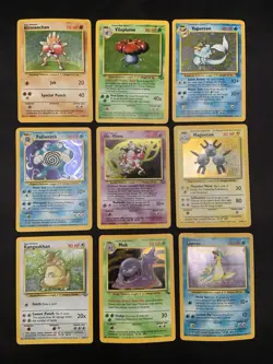Vintage Holo Rare Pokemon Card Lot WOTC 1999 - Jungle, Base Set, Fossil - MP/HP - Image 1