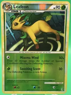 Leafeon 13/95 Reverse Holo Pokemon TGC 2011 Call of Legends Card NM - Image 1
