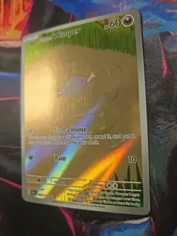 Paldean Wooper IR 221/193 Sv02 Paldea Evolved Illustration Rare Holo Card LP - Image 2