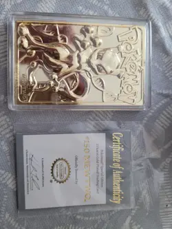 Pokemon Burger King 23K Gold Plated Mewtwo #150 Card w/ Box & Cert - Image 5