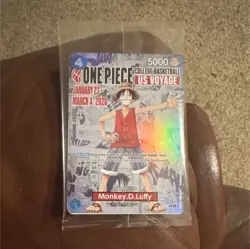 One Piece US Voyage Monkey D. Luffy Holo Character Card Lot - 2 Cards - Image 1