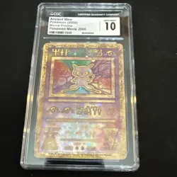 CGC 10 GEM MINT Ancient Mew 2000 Movie Promo Holo Pokemon Card - Image 1