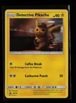 Detective Pikachu SM190 Holo SM Promos Pokemon Card - Image 1