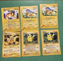 Pikachu 124/165 Expedition Base Set Common Regular Pokemon Card TCG 2002 Raichu - Image 1