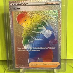 Iscan Full Art Rainbow Holo Secret Rare Pokemon Card Lost Origins 207/196!!! - Image 2