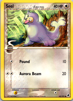 Seel Delta Species 62/101 2006 EX Dragon Frontiers Pokemon Card Common - Lp - Image 1